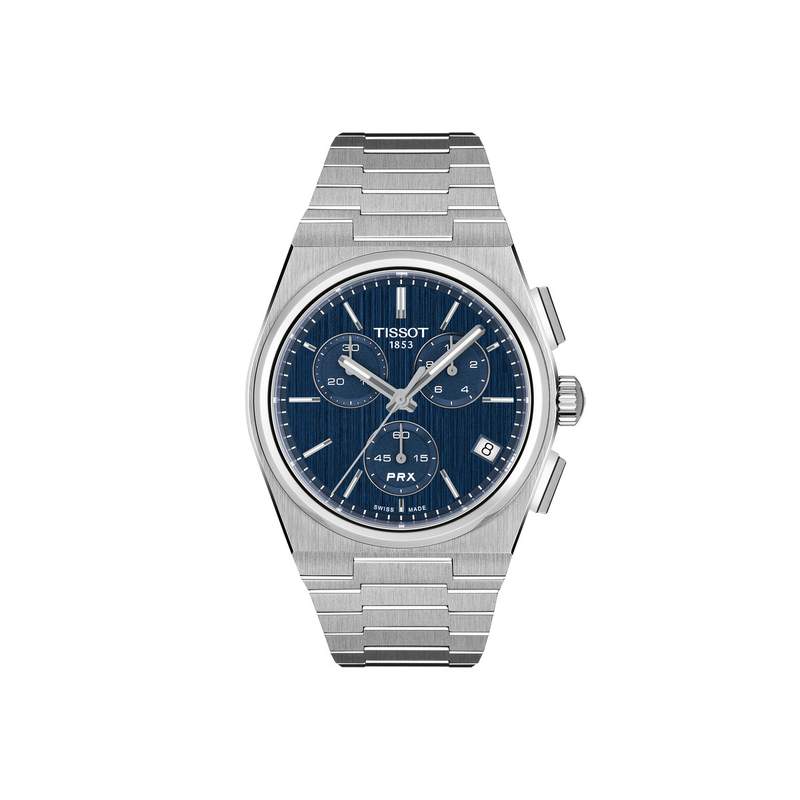 Montre TISSOT homme bracelet acier inoxydable gris - vue 1