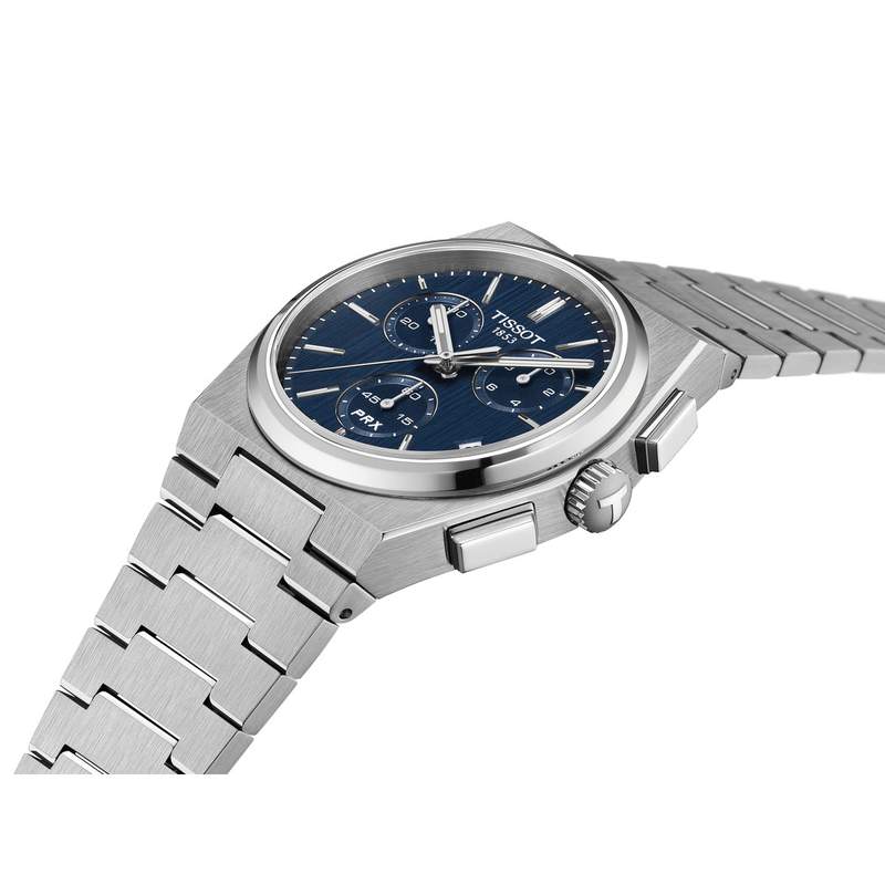 Montre TISSOT homme bracelet acier inoxydable gris - vue D1