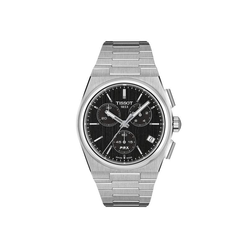 Montre TISSOT homme bracelet acier inoxydable gris - vue 1