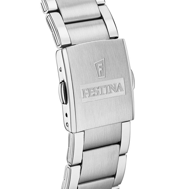 Montre FESTINA homme bracelet acier inoxydable gris - vue D1