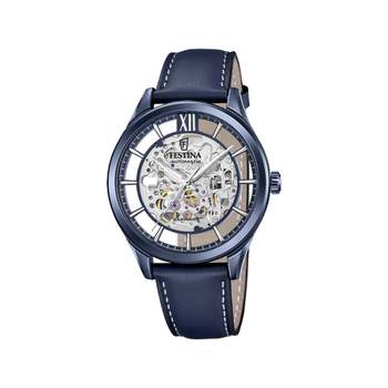 Montre FESTINA homme bracelet cuir bleu