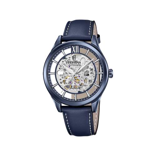 Montre FESTINA homme bracelet cuir bleu