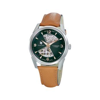Montre LIP LIP himalaya 40 sablier LIP homme automatique bracelet cuir marron clair