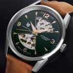 Montre LIP LIP himalaya 40 sablier LIP homme automatique bracelet cuir marron clair - vue D1