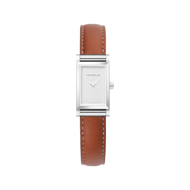 Bracelet HERBELIN Antarès femme cuir simple caramel - vue 1