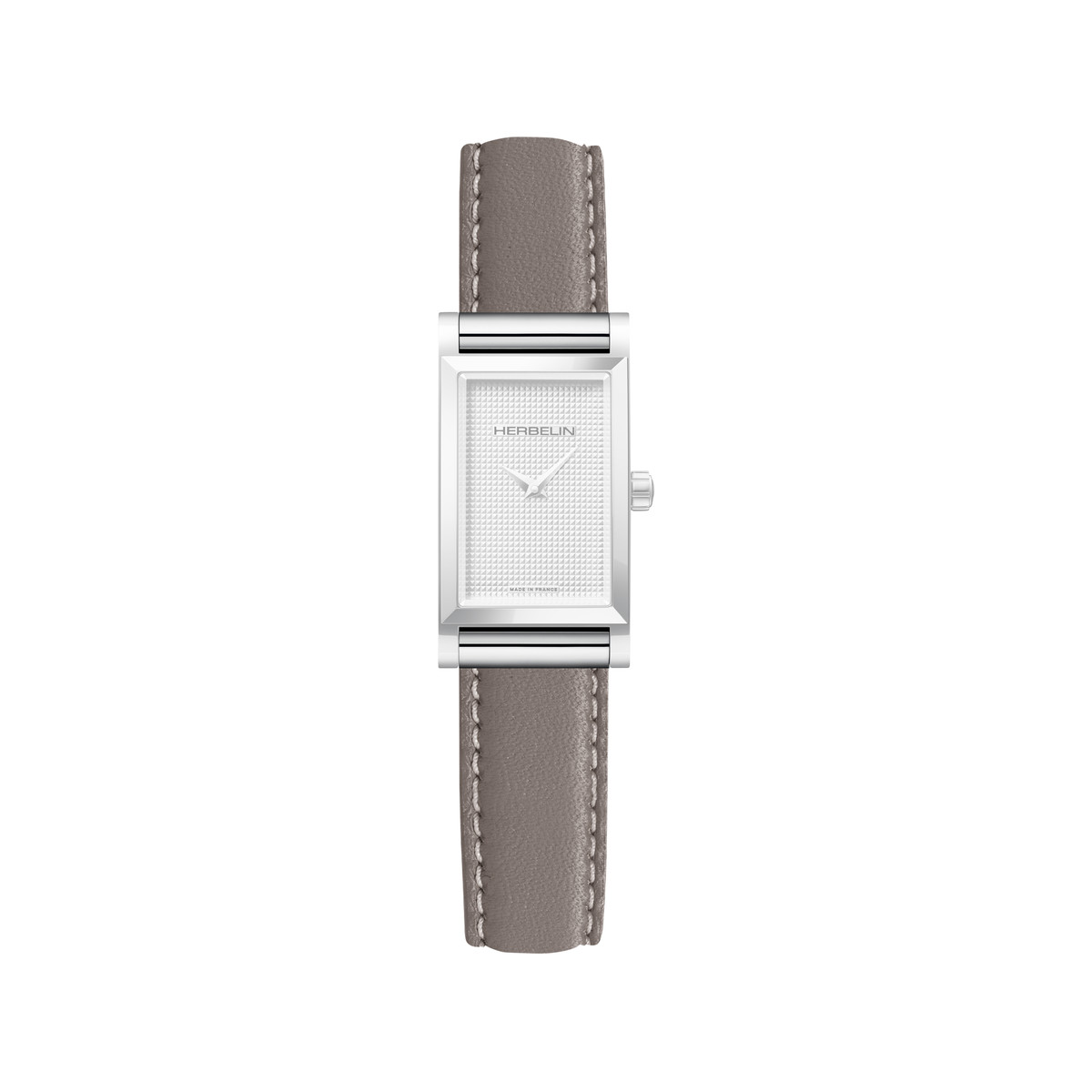 Bracelet HERBELIN Antarès femme cuir simple taupe