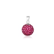 Pendentif SHAMBALLA ROSE - Diamètre 1cm