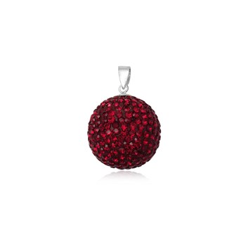 Pendentif strass ROUGE