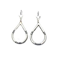 Boucle d'oreille en argent artisanat touareg