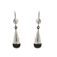 boucles d'oreilles touareg argent onyx