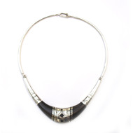 Collier ethnique Touareg court argent