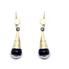 boucles d'oreille cone lapis lazuli - vue V1