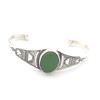 Bracelet touareg médaillon vert - vue V1