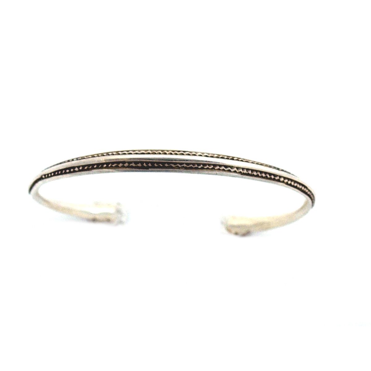 Bracelet jonc conique touareg en argent