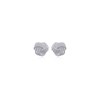 Boucles d'oreilles en argent forme noeud rond - vue V2
