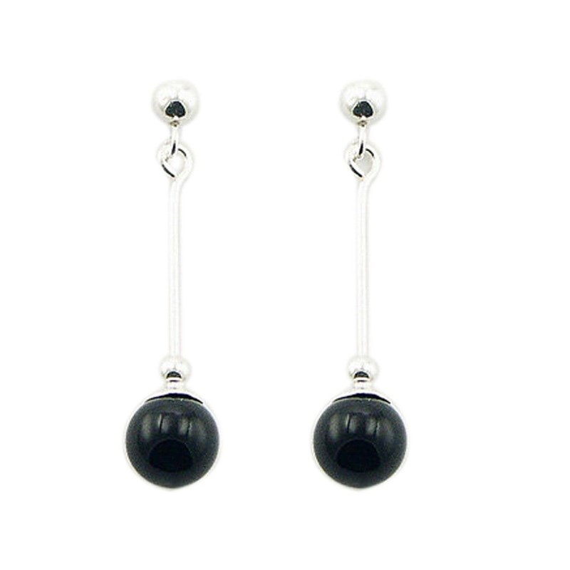 Boucles d'oreilles longues en argent