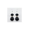 Boucles d'oreille agate noire - vue V3
