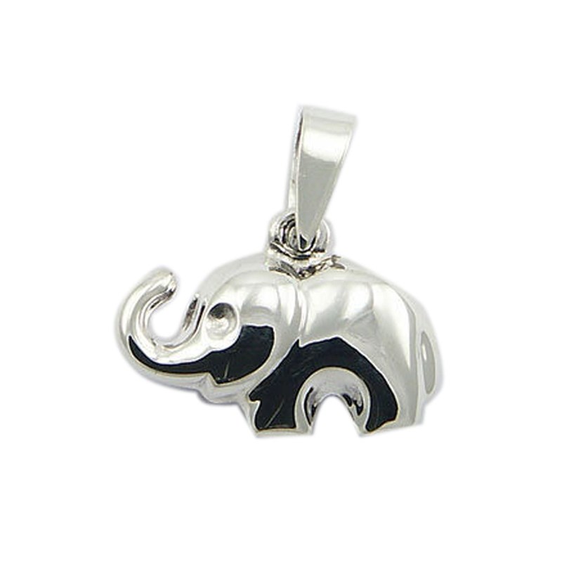 Pendentif en forme d'éléphant en argent