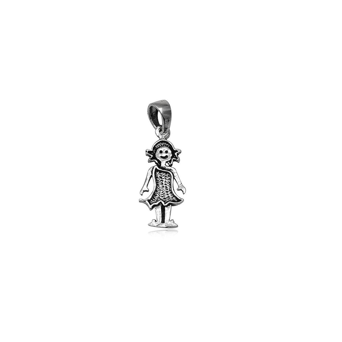 Pendentif en forme depersonnage en argent