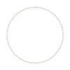 Collier Rang de Perles d'Eau Douce Blanches 5-6 mm Fermoir Argent 925 - vue V1