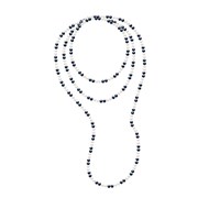 Sautoir OPERA Perles d'Eau Douce 6-7 mm alternées Noires et Blanches Longueur 160 cm