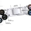 Collier 2 Rangs Perles d'Eau Douce 3-4 mm Noires - vue V3
