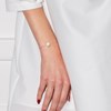 Bracelet Perle de Culture d'Eau Douce 8-9 mm Blanches Chaîne Vénitienne Or Blanc - vue V4