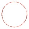 Collier Rang de Perles d'Eau Douce Grain de Riz 4-5 mm Roses Or Blanc 18 Carats - vue V1
