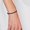 Bracelet Perles d'Eau Douce Rondes 4-5 mm Noires Or Blanc 18 Carats - vue V2