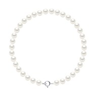 Bracelet Perles d'Eau Douce Rondes 5-6 mm Blanches Or Blanc 18 Carats 'MARIAGE'