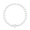 Bracelet Perles de Culture d'Eau Douce 6-7 mm Blanches Fermoir Prestige Or Blanc - vue V1