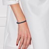 Bracelet Perles de Culture d'Eau Douce 6-7 mm Noires Fermoir Prestige Or Blanc - vue V4