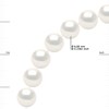Sautoir OPERA Perles d'Eau Douce Rondes 6-7 mm Blanches Longueur 80 cm - vue V3