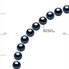 Sautoir OPERA Perles d'Eau Douce 4-5 mm Noires Longueur 160 cm - vue V3