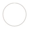 Collier Rang Perles AKOYA JAPONAISE Rondes 5,5 mm Or Blanc 18 Carats - vue V1