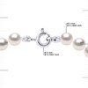 Collier Rang Perles AKOYA JAPONAISE Rondes 5,5 mm Or Blanc 18 Carats - vue V3