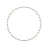 Collier Rang Perles AKOYA JAPONAISE Rondes 6,5 mm Fermoir Prestige Or Blanc 18 Carats - vue V1