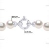 Collier Rang Perles AKOYA JAPONAISE Rondes 6,5 mm Fermoir Prestige Or Blanc 18 Carats - vue V3