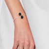 Bracelet TOI ET MOI - Noir - Cristal - Argent 925 - vue V2