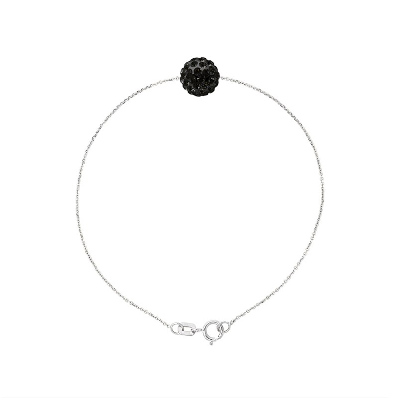 Bracelet - Cristal noir - Argent 925