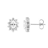 Boucles d'Oreilles Haute Joaillerie - Cristal - STELLA - Collection CRYSTAL PEARL