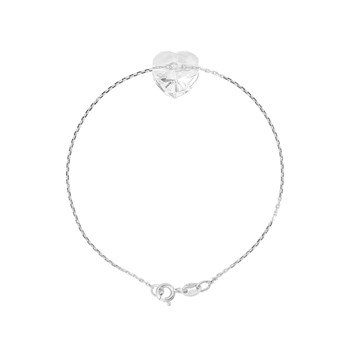 Bracelet - Coeur cristal - Argent 925