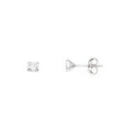 Boucles d'Oreilles Solitaires Blancs - STELLA - Collection LOVE JEWELRY