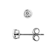 Boucles d'Oreilles solitaire - Argent 925