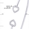 Bracelet Diamants 0,12 Cts LOVE Or Blanc - vue V3