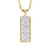 Collier PAVAGE Diamants 0,040 Cts Or Jaune - vue V1
