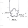 Collier FLOWER Diamants 0,15 Cts Or Blanc - vue V3