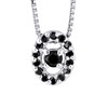 Collier Diamants Noirs 0,11 Cts Or Blanc - vue V1