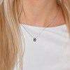 Collier Diamants Noirs 0,11 Cts Or Blanc - vue V2