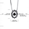 Collier Diamants Noirs 0,11 Cts Or Blanc - vue V3